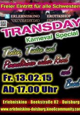 Auf gehts zum großen TransDay Karneval Spezial ins Erlebniskino Duisburg! 